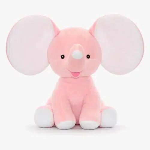 Mjukisdjur med namn rosa elefant