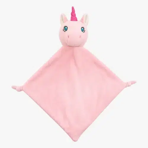 Rosa snuttefilt enhörning