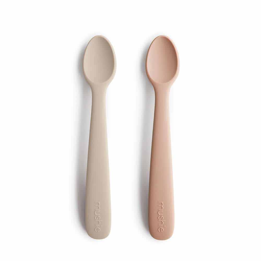 Baby spoon sked sand/blush - Mushie