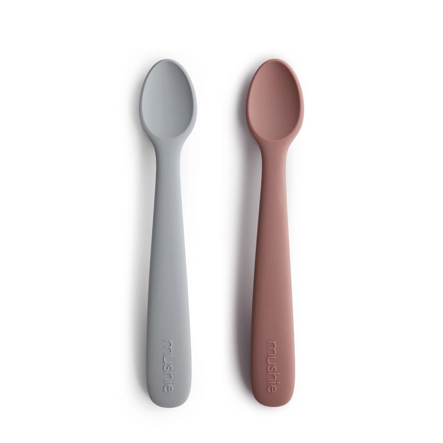 Baby spoon sked stone/cloudy mauve - Mushie