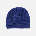 marinblå turban baby