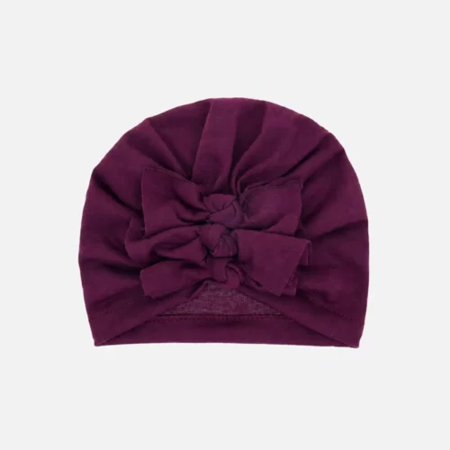 turban baby vinröd