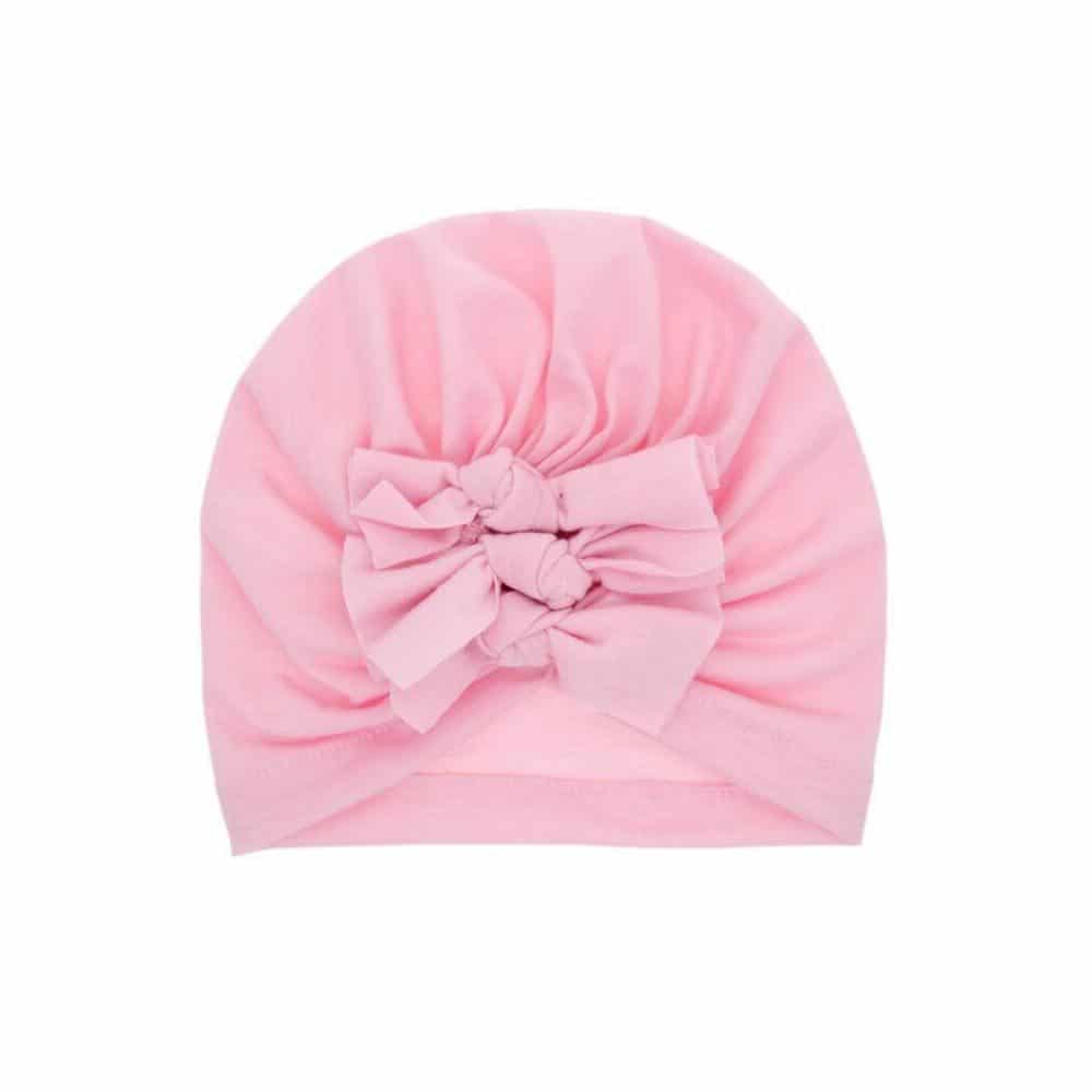 ljusrosa turban baby