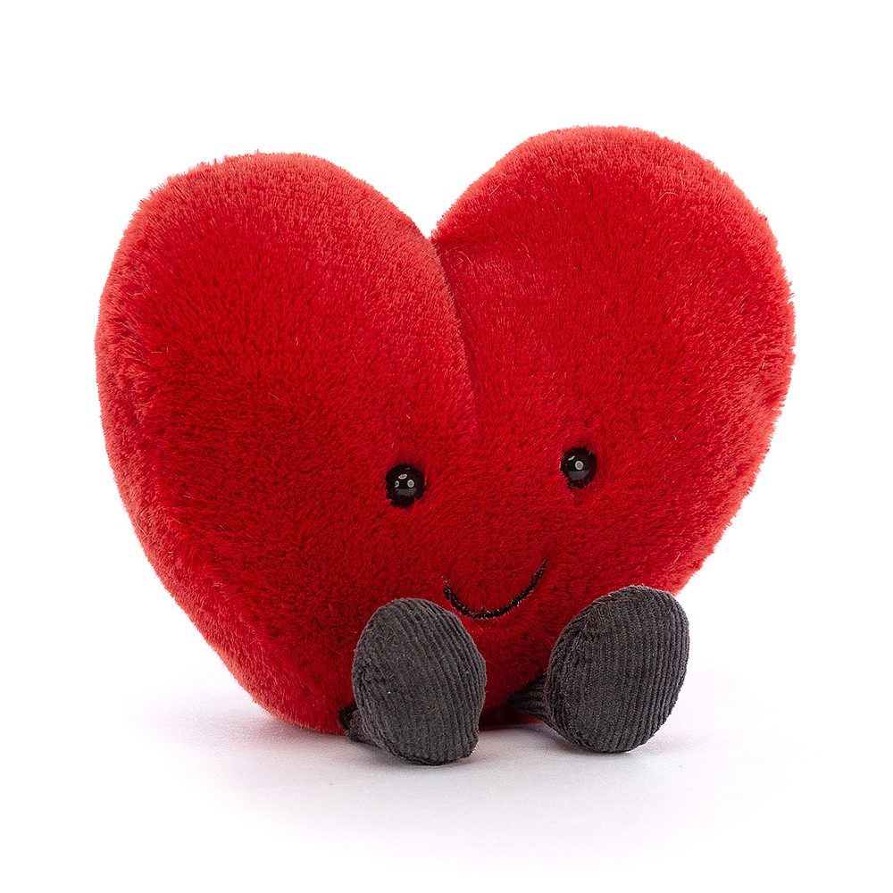 rött hjärta mjukisdjur jellycat