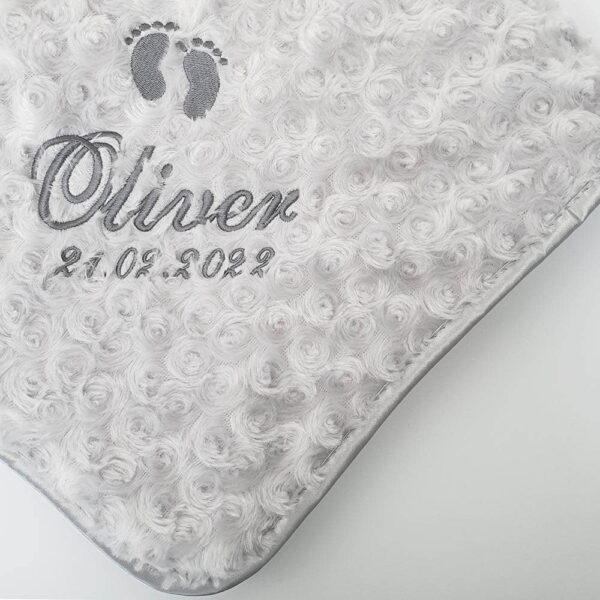 Lurvig babyfilt med namn - Cozy dream