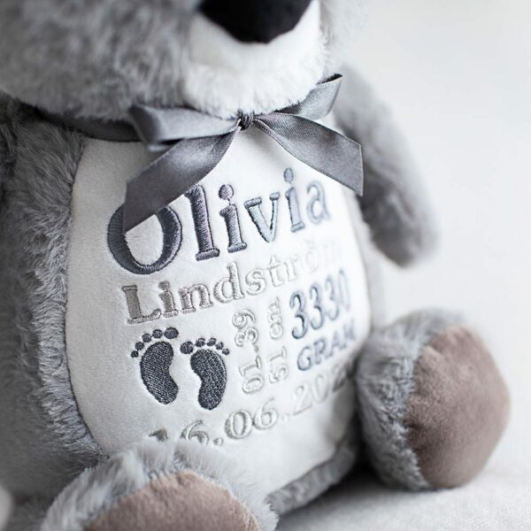 Mjukisdjur med namnbrodyr och födelsetavla