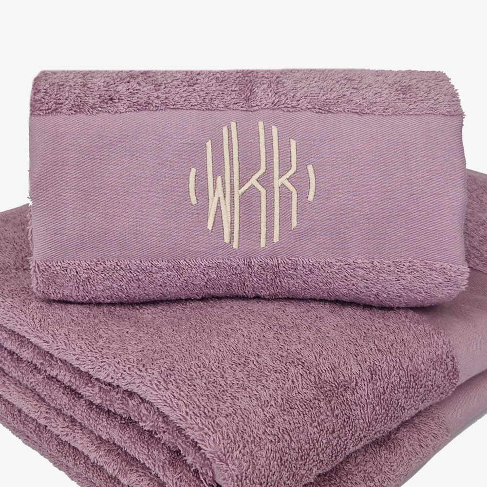 Lavender handduk med namn