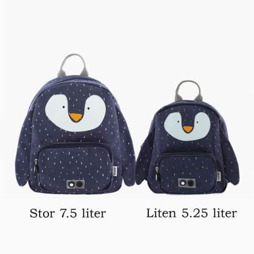 Stor och liten ryggsäck Trixie med pingvin