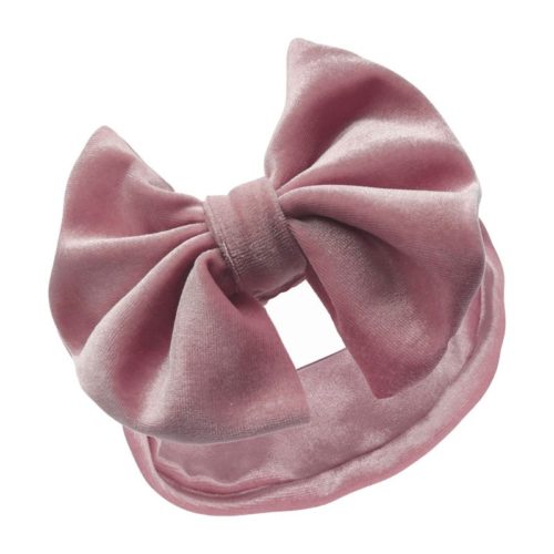 Ljusrosa hårband bebis i velour