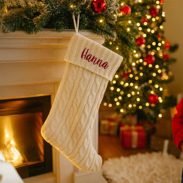Julstrumpa med namn