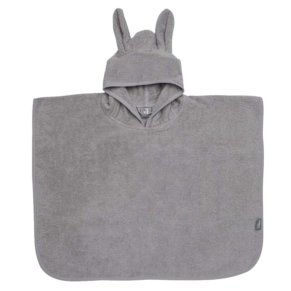 Poncho med namn frotté - Kelig - Storm grey