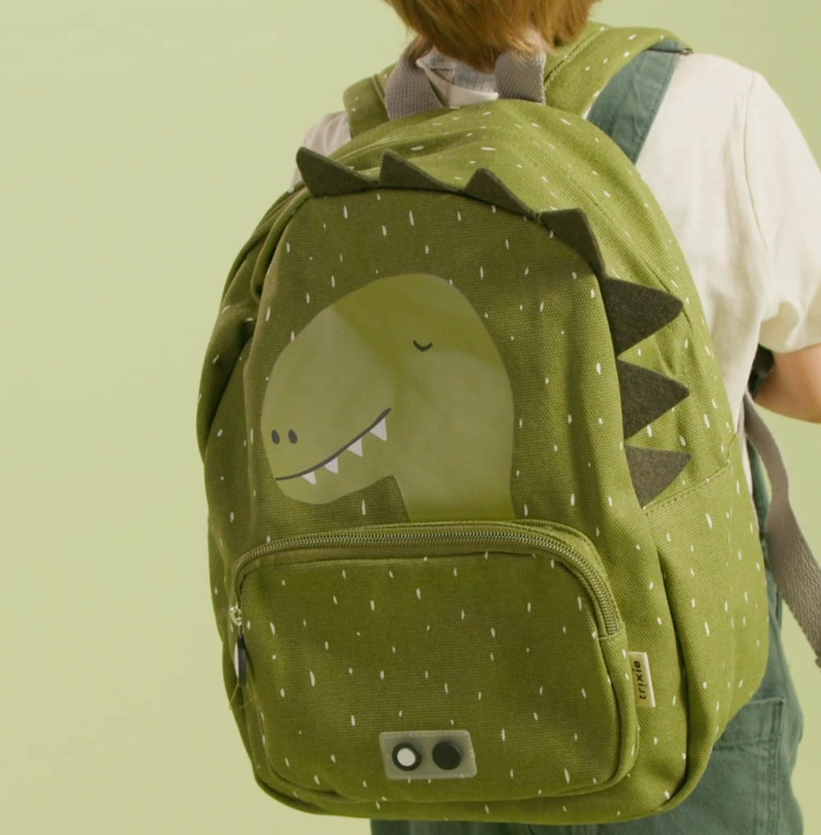 Ryggsäck med dinosaurie och namn broderat - Mr. Dino