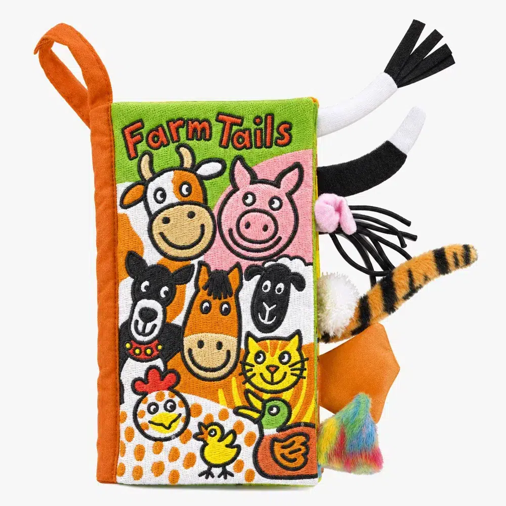 Farm tail book, bok med svansar, jellycat