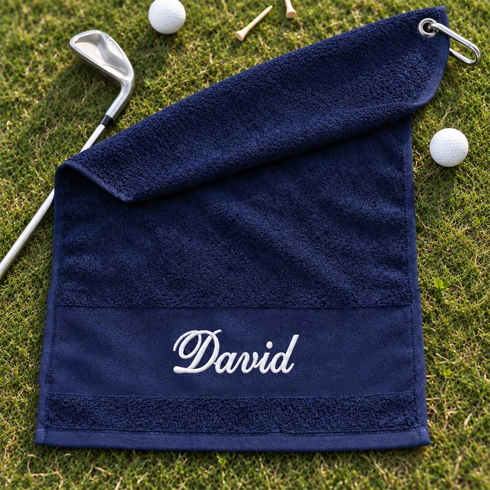 Golfhandduk med namn