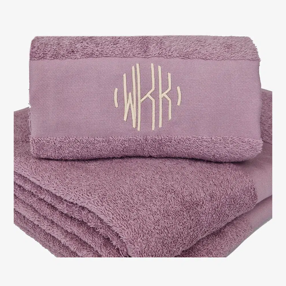 Personalized Towel in lavender color with name