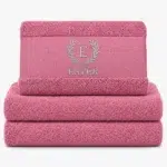 magnolia colored towel with name embroidered