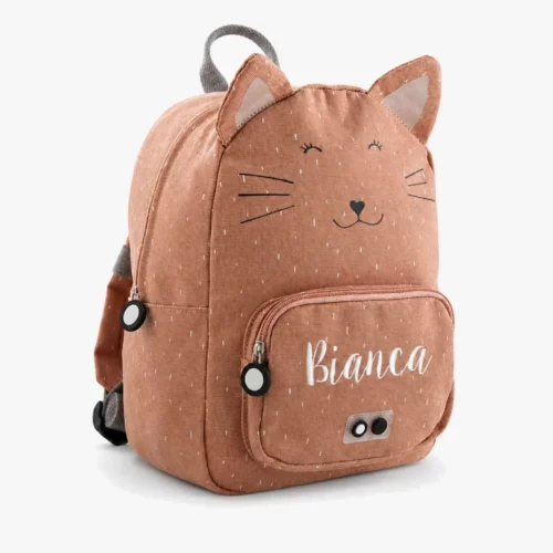 Ryggsäck med namn broderat - Mrs. Cat