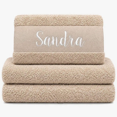 Personalised towel with name 'Alice'