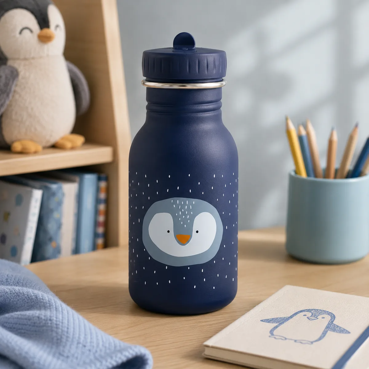 Vattenflaska för barn med pingvin - Mr. Penguin